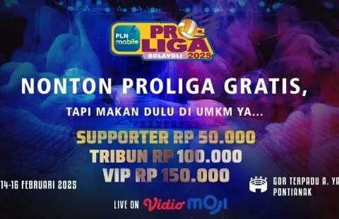 Cara Beli Tiket Proliga 2025 di GOR Pontianak Kalbar: Jadwal Dan Link Nonton Streaming Gratis