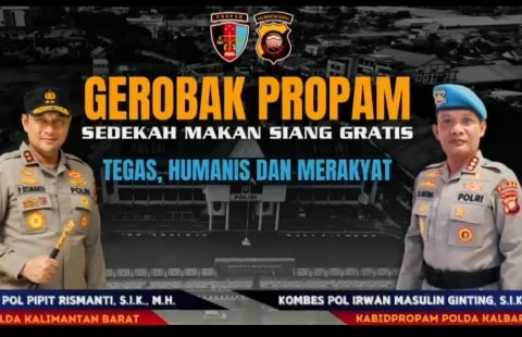 Gerobak Propam: Polda Kalbar Hadirkan Jumat Berkah dengan Makan Siang Gratis