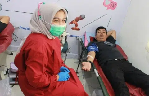 Donor Darah PWI Kalbar Disambut Positif, Kapolres Kubu Raya: Sinergi untuk Kemanusiaan