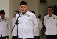 Mewakili Kakanwil, Kaharudin Ajak ASN Jaga Semangat Kedisiplinan dan Tanggung Jawab. Foto/Istimewa. 