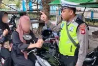 Polres Kubu Raya Ajak Pengendara Patuh Aturan Lalu Lintas. Foto/Istimewa. 