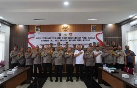 Bidkum Polda Kalbar Beri Sosialisasi Pentingnya Pahami Hukum. Foto/Istimewa. 