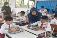 Pemkab Kubu Raya Launching Program Makan Bergizi Gratis di 15 Sekolah Negeri dan Ponpes. Foto/Istimewa. 