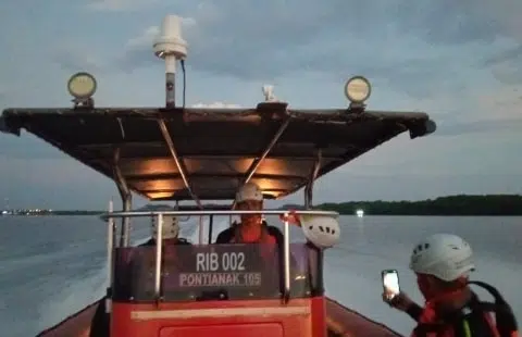 Bocah 10 Tahun Diterkam Buaya di Sungai Sejenuk Kubu Raya, Tim SAR Lakukan Pencarian. Foto/Istimewa. 