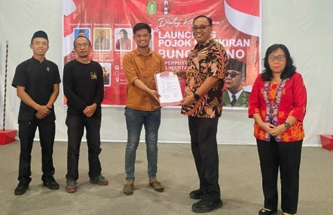 PA GMNI Pontianak Launching Pojok Pemikiran Bung Karno di Perpustakaan Daerah Provinsi Kalbar