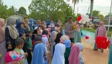 Sambut Ramadhan, Polisi dan Anak-Anak TK Al Muhajirin Pawai Bersama. Foto/Istimewa. 