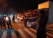 Menyambut Ramadhan 2025, Polsek Rasau Jaya Amankan Pawai Obor
