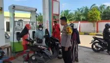 Polisi Pantau SPBU di Kubu Raya, BBM Subsidi Harus Sesuai Aturan. Foto/Istimewa. 