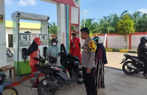 Polisi Pantau SPBU di Kubu Raya, BBM Subsidi Harus Sesuai Aturan. Foto/Istimewa. 