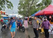 Polisi Amankan Aktifitas Masyarakat di Pasar Juadah Sungai Raya Selama Ramadhan