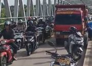 Truk Mogok di Jembatan Kapuas 2 Kubu Raya, Lalu Lintas Lumpuh Dua Jam