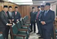 Kakanwil Kemenag Muhajirin Yanis Hadiri Sidang Paripurna di DPRD Kalbar. Foto/Istimewa. 