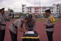 Sertijab Pejabat Utama dan Kapolsek di Polres Kubu Raya, Tingkatkan Profesionalisme Personel. Foto/Istimewa. 