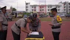 Sertijab Pejabat Utama dan Kapolsek di Polres Kubu Raya, Tingkatkan Profesionalisme Personel. Foto/Istimewa. 