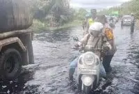 Kapolres Kubu Raya Himbau Pengendara Lebih Waspada Saat Melintas di Km 39-40 Trans Kalimantan. Foto/Istimewa. 