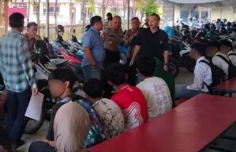 Tujuh Bocil Terlibat Tawuran, Polsek Pontianak Selatan Langsung Serahkan Ke PPA