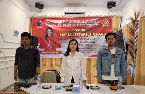 Sosialisasi Empat Pilar, Maria Lestari Ajak Pengusaha UMKM Manfaatkan Teknologi Digital