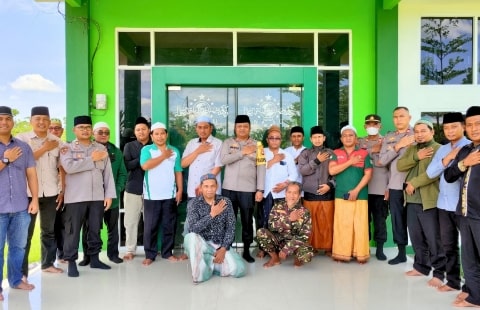 Kapolres Kubu Raya Silaturahmi ke PCNU, Jaga Kamtibmas Bareng Ulama