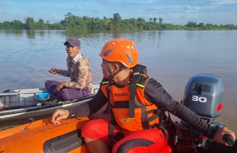 Warga Rasau Jaya Hilang Saat Mencari Ikan di Sungai Kapuas