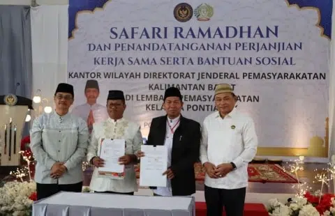 Kakanwil Kemenag Kalbar Hadiri Safari Ramadan dan Penandatanganan Perjanjian Kerjasama