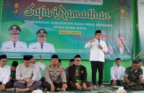 Bupati Sujiwo Hadiri Safari Ramadhan di Kantor PCNU Kubu Raya