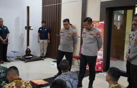 Kapolres Kubu Raya Tinjau Tes Calon Bintara Polri 2025