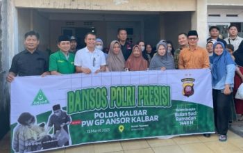 GP Ansor dan Polda Kalbar Gelar Bansos di Rumah Toleransi