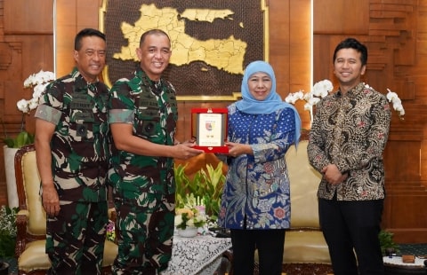 Pangdam Brawijaya Komitmen Dukung Program Pemprov Jatim