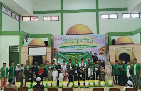 Peduli Sesama Anak Bangsa, PAC GP Ansor Pontianak Utara Adakan Santunan Anak Yatim