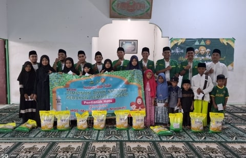 Momentum Ramadhan, PAC Ansor Pontianak Kota Gelar MDS Rijalul Ansor dan Santunan Anak Yatim