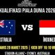 LINK NONTON STREAMING GRATIS Indonesia vs Australia Hari Ini, Siaran Langsung RCTI Kualifikasi Piala Dunia 2026