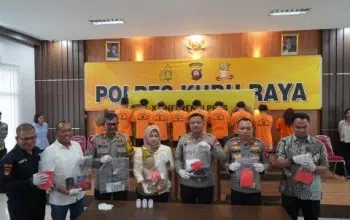 Polres Kubu Raya Amankan Puluhan Pelaku Tindak Pidana