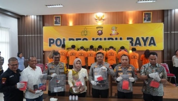 Polres Kubu Raya Amankan Puluhan Pelaku Tindak Pidana