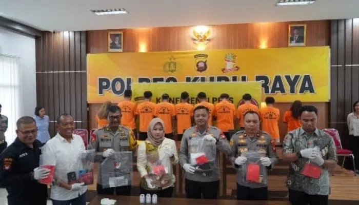 Polres Kubu Raya Amankan Puluhan Pelaku Tindak Pidana