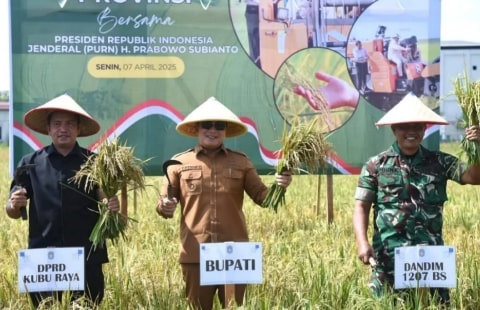 Sujiwo Dukung Pengembangan Pertanian di Kubu Raya