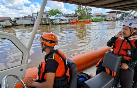 Anak 12 Tahun Terseret Arus Sungai Kapuas, TIM SAR Gabungan Temukan Meninggal Dunia. Foto/Istimewa. 