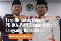 Slamet Riyadi bersama Ahmad Muqowam Ketua Umum PB IKA PMII.