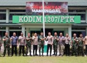 Kapolres Kubu Raya Lakukan Silaturahmi ke Kodim 1207