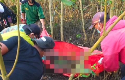 20 Hari Setelah Insiden, Jasad Zwagery Ditemukan di Tepi Pantai Desa Sungai Jawi. Foto/Istimewa. 