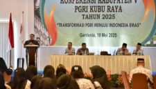 Wabup Sukiryanto Ajak PGRI Bersinergi Tingkatkan Layanan Pendidikan di Kubu Raya. Foto/Istimewa. 