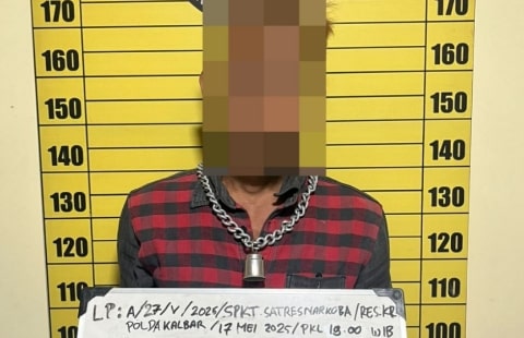 Pria di Kubu Raya Diciduk Polisi Membuang Sabu. Foto/Istimewa. 
