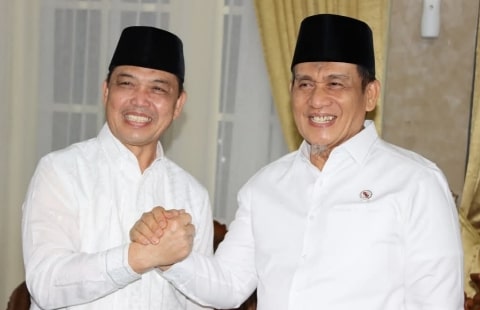 Wamenag Hadiri Pelepasan Jamaah Haji di Kalbar, Komitmen Berikan Layanan Terbaik