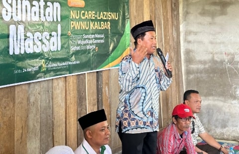 Camat Kuala Mandor B Apresiasi Sunatan Massal LAZISNU PWNU Kalbar