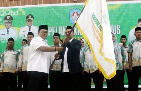 Wabup Sukiryanto Lantik BK Remaja Masjid Muda, Tekankan Pembinaan Dari Pengaruh Negatif