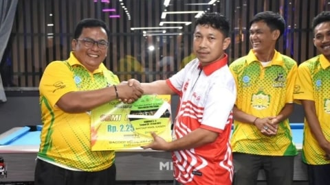 Wabup Sukiryanto Apresiasi Turnamen Biliar Piala Sultan
