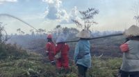 Belum Reda, Polres Kubu Raya dan Tim Gabungan Tetap Siaga Hadapi Karhutla