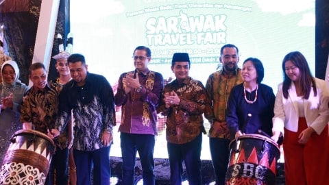 Sarawak Travel Fair 2025 di Ayani Megamal, Sabtu (26/7/2025).