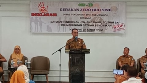 Ratusan Kepala Sekolah di Kubu Raya Deklarasikan Zero Bullying