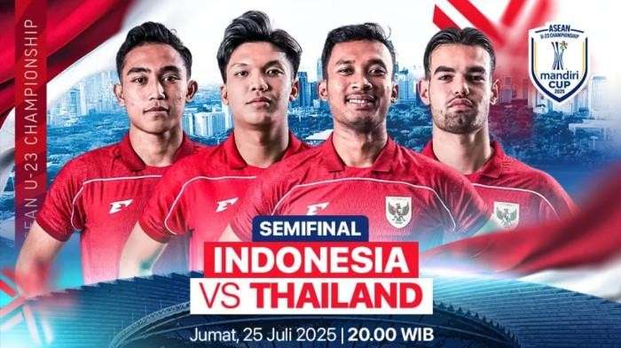 Link Live Streaming Timnas Indonesia U-23 vs Thailand, Sumber Vidio.com