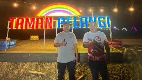Taman Pelangi Jadi Ikon Baru Desa Terentang Hilir, Dorong Rekreasi dan Ekonomi Warga